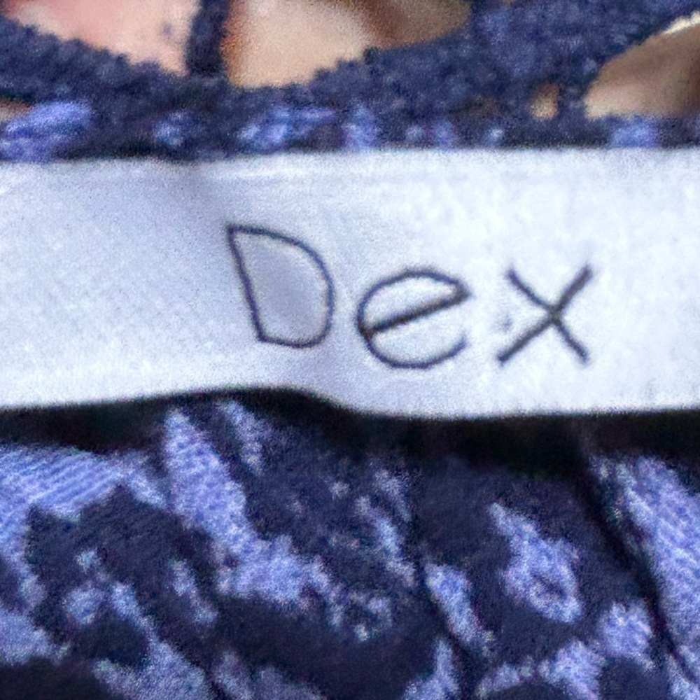 Dex Women's Lace Accent Blouse - Dark Purple-2X-new or like new - Picture 10 of 11